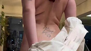 beautiful latina neighbor masturbates in lingerie