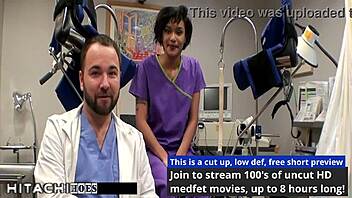 Freshman Gets Mandatory Hitachi Orgasm From Nurse - Jackie Banes