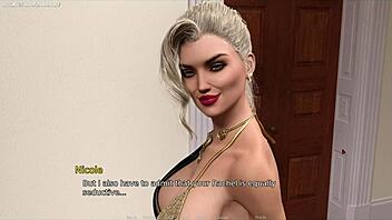 lonely milf wife in 3d cartoon adventure