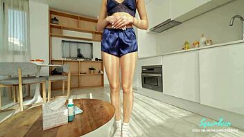 Skinny Wife Cheats on Her Husband with the Landlord