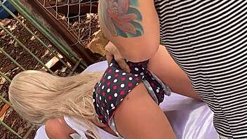 My wife left, so I fucked the tight blonde sex doll's pussy with toys