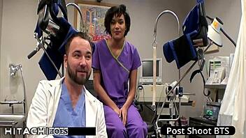 Freshman Gets Mandatory Hitachi Orgasm From Nurse - Jackie Banes