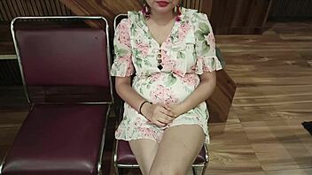 Hot Girl Nude With Her Office Friend While Playing Stone Paper Game!