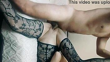 Husband and friend use wife's holes hard