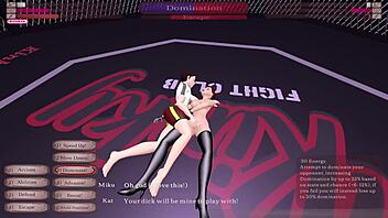 Kinky Fight Club Loser Rides Kat's Cock