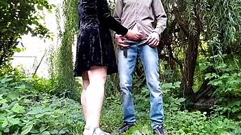 mother in law bent over and fucked doggystyle in the park