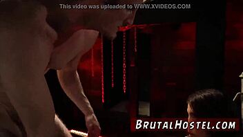 girl dominating man slave, blonde punished in bondage, so exciting
