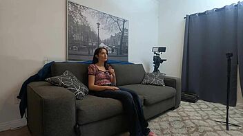 Hey, gracie mayy is doing this hardcore casting interview with brunette