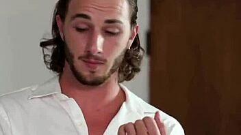 Hey, 19yo brunette babysitter seduces her boss with blowjob