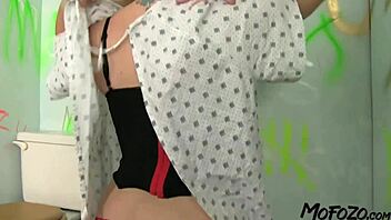 why does this crazy blonde swallow all the cum?