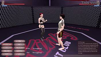 Kinky Fight Club Loser Rides Kat's Cock