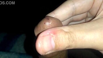 Latino hot cumload with massage technique in a solo session.