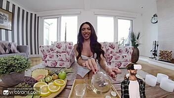 vrb trans busty brazilian shemale gives blowjob and fucks anal at retreat house p 3 hd porn