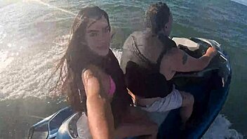 Craziness on jet ski in guaruja beach