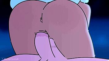 Kelly enjoys romantic sex with a big ass monster.