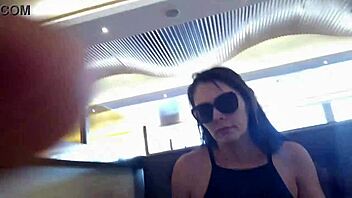 Girlfriend Loses Bet, Masturbates In Restaurant, Naked On Street