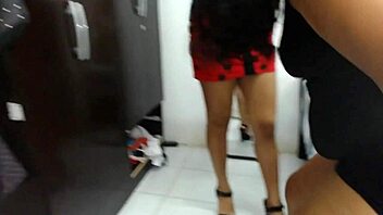 the step niece sucks her step uncle's cock in front of his wife and gets fucked in threesome