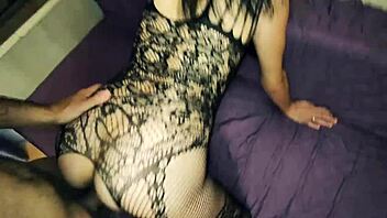 Husband and friend use wife's holes hard