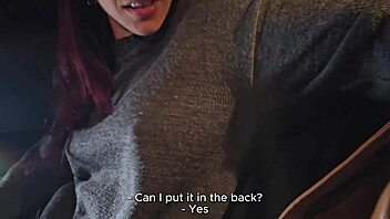 Bookstore girl removes condom for intense cowgirl