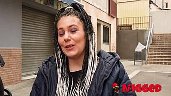 mature chloe funny EATS her first BLACK COCK in quickie doggystyle, fulfilling fantasies