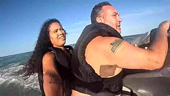 Craziness on jet ski in guaruja beach