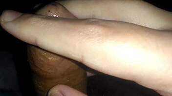 Latino hot cumload with massage technique in a solo session.