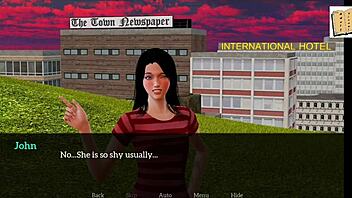 in my new family 48, the redhead teen with small tits gets erotic in homemade setting