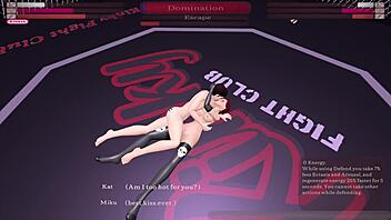 Kinky Fight Club Loser Rides Kat's Cock