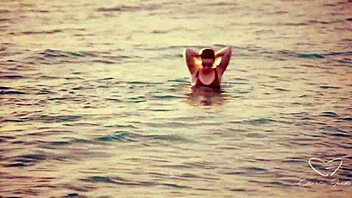 Making out during beach sunset with charlie forde and olive gee