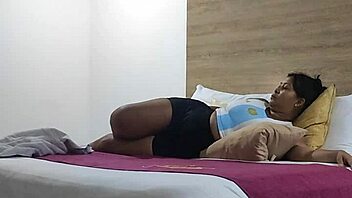 Step-Aunt's Rimjob and Doggy with Young Whore in USA.