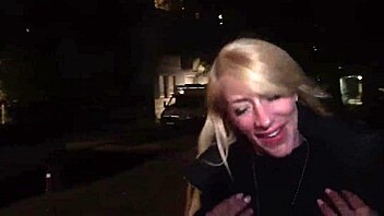 Petite Blonde MILF Fingers Herself in Public POV Hookup