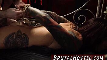 girl dominating man slave, blonde punished in bondage, so exciting