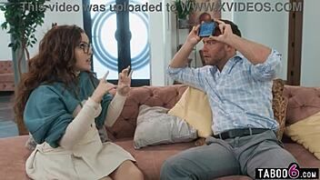 Stepdaughter Leana Lovings And Stepmom Bunny Madison Share In Roleplay Fantasy