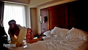 memel wilde transforms into 1920s flapper and sucks black cock backstage