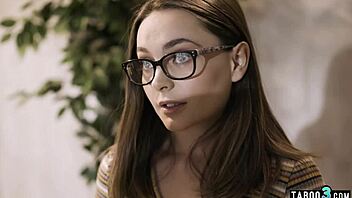 Timid Teen Reporter Aften Opal Takes Big Cock Rough