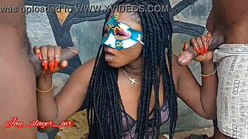 new girl from lagos fucks big black cock outdoors, shaking orgasm?