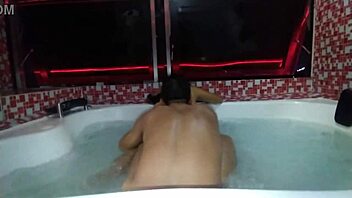 hotwife mouth fucked by bbc in jacuzzi