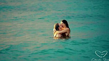 Making out during beach sunset with charlie forde and olive gee