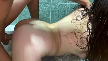 I Enter Shower to Fuck My Stepsister's Big Pussy in Stockings