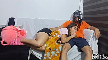 Tell me, do you like watching college teen 18+ anal on the sofa?