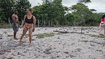 playing ball with neighbor and losing little ass