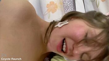 eugenia & pauline enjoy lesbian teen 18+ strap-on sex 💦