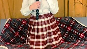 Oh, Busty Teacher Plays With Her Strapon In Homemade Toys Femdom Domination Bdsm Milf Housewife Fake Tits!