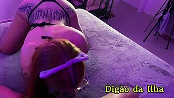 Dracarys sg choking and cumming doggystyle in sheer and red.