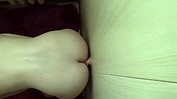 Dildo in hairy asshole for double anal orgasm?