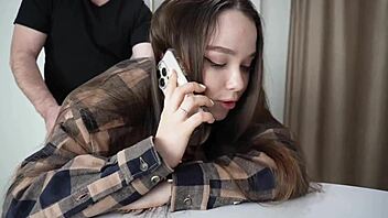 Story of Fucking Stepsister While on the Phone