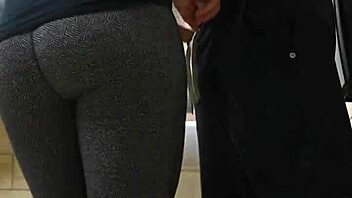 Friend's Leaky Pussy Creampied in Outdoor Restroom Homemade Scene