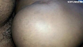 african couple has some fun night sex befor bed