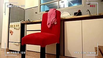 Caught stepdad recording our kitchen fuck 😳