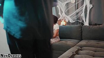 Casting Shy Black Teen 18+ Amateur Gets Face Fuck & Blowjob